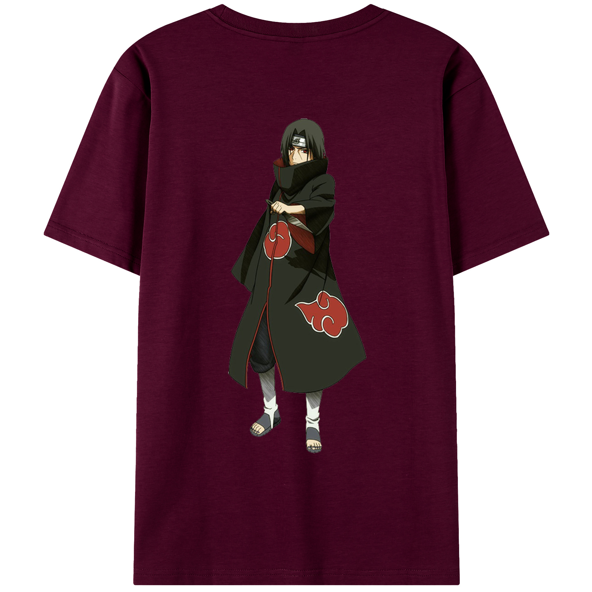 （画像用） NARUTO -ナルト- うちは イタチ Uchiha Itachi レディース半袖Tシャツ(バックプリント)